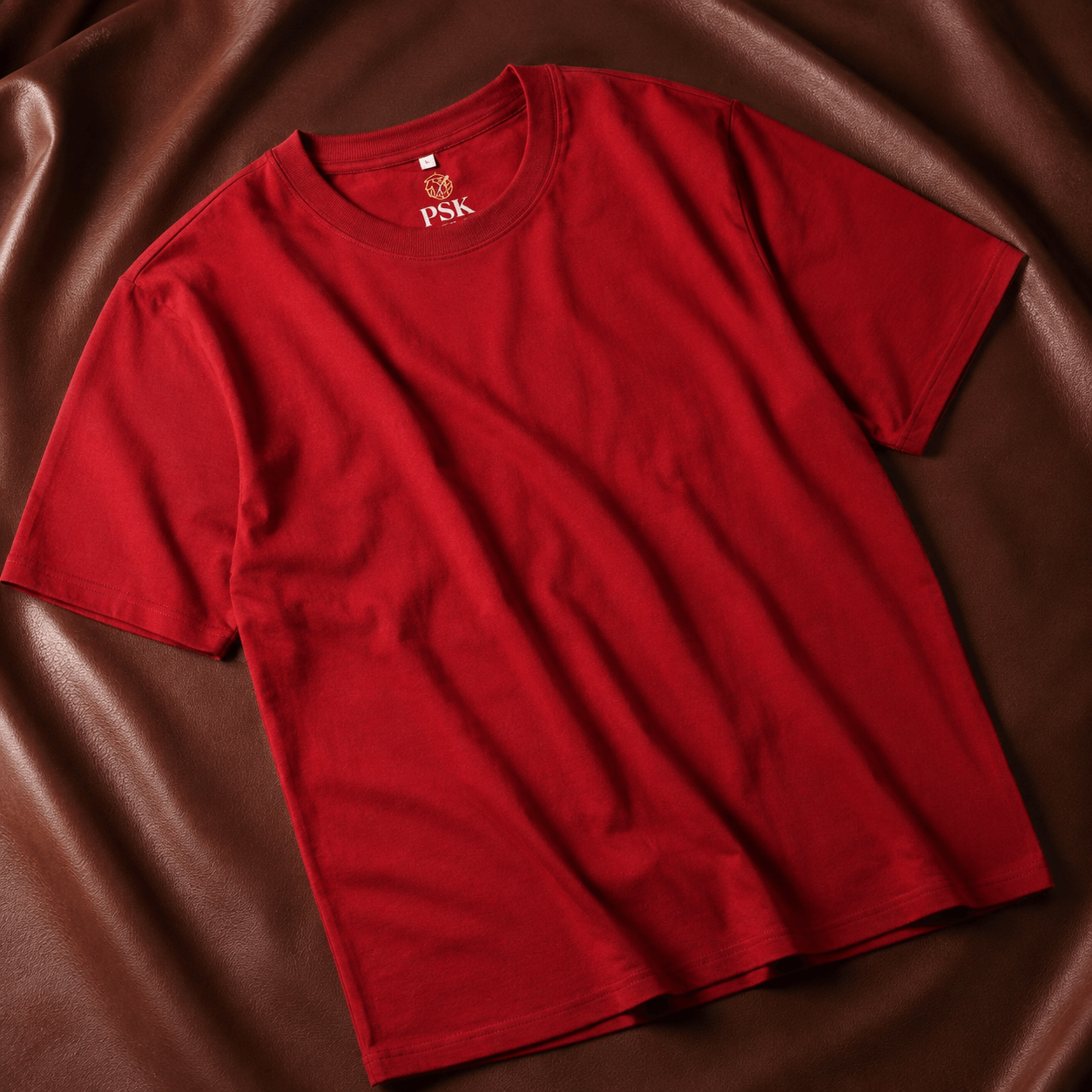 Premium Maroon Drop Shoulder T-Shirt for Men
